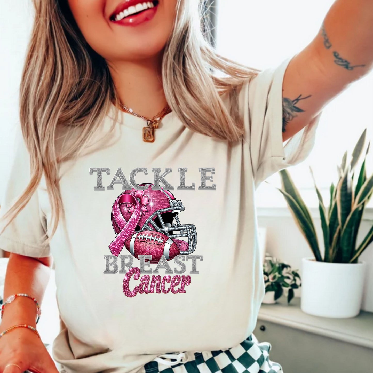 Tackle Breast Cancer T-Shirt