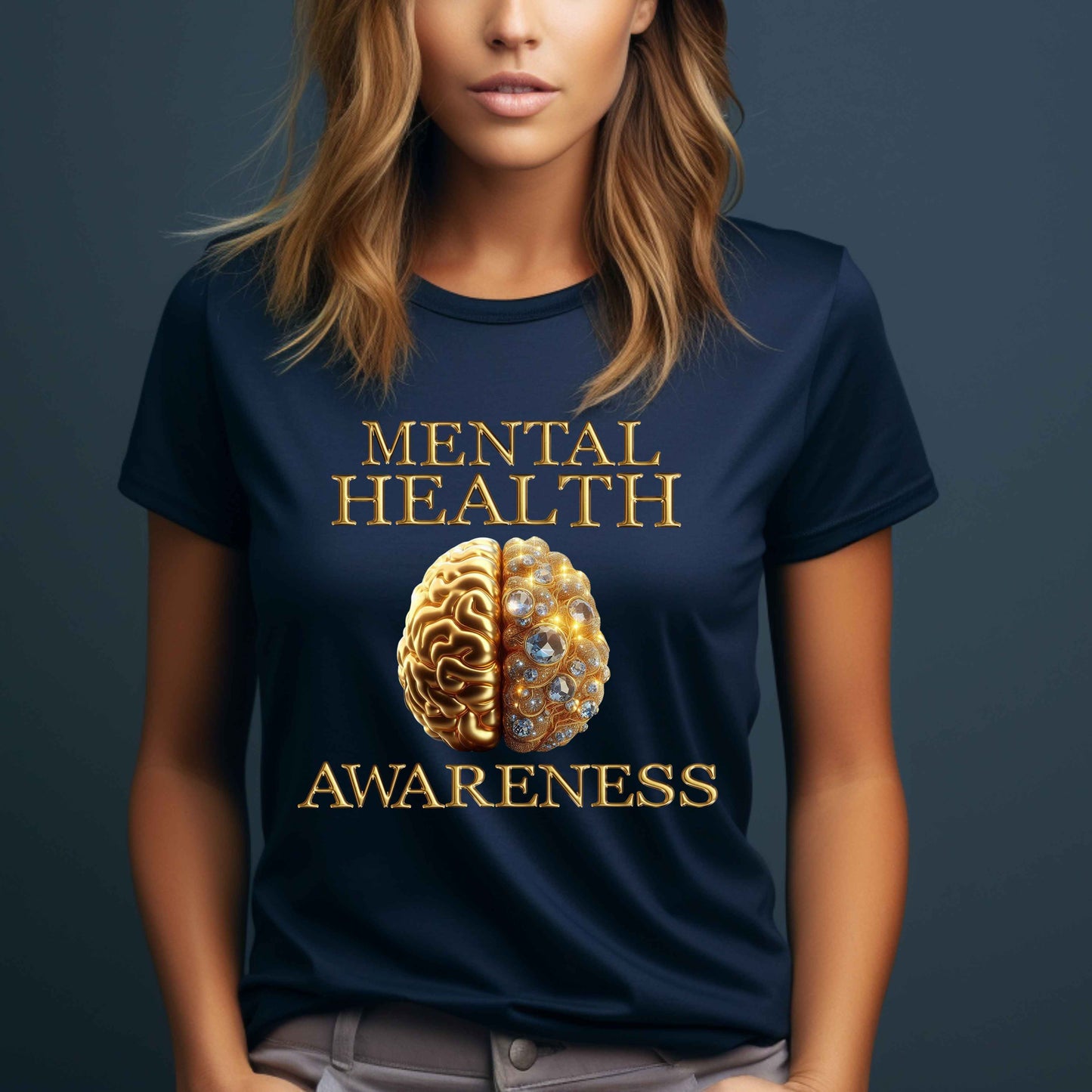 Mental Health Awareness Gold T-Shirt