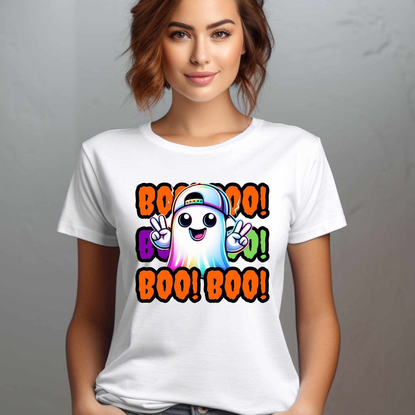 Boo Boo Friendly Ghost Halloween T-Shirt
