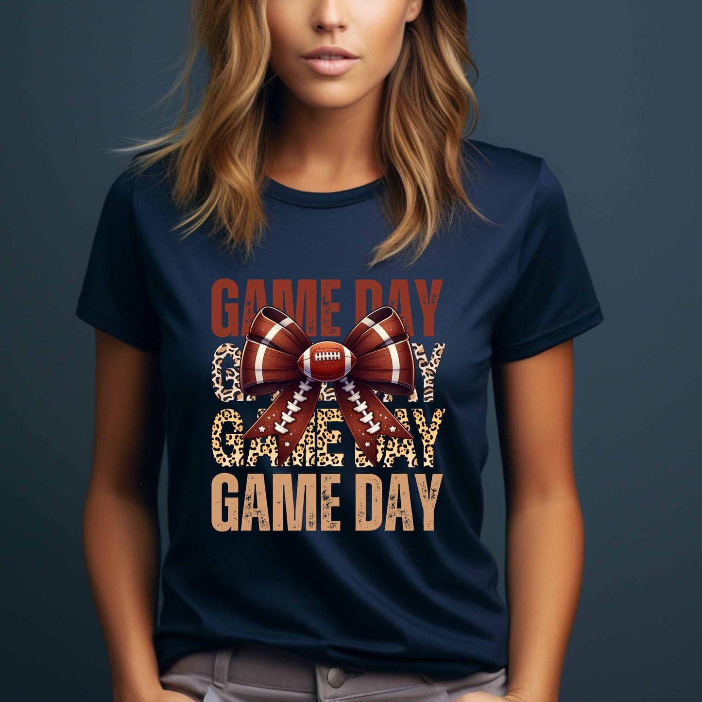 Game Day Football Leopard Print T-Shirt