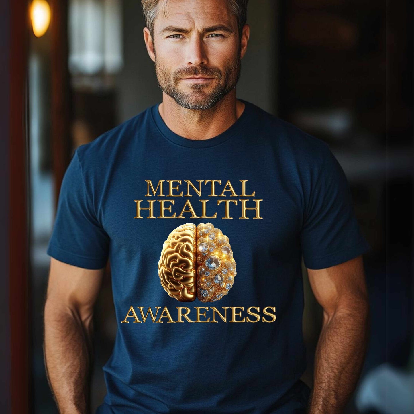 Mental Health Awareness Gold T-Shirt