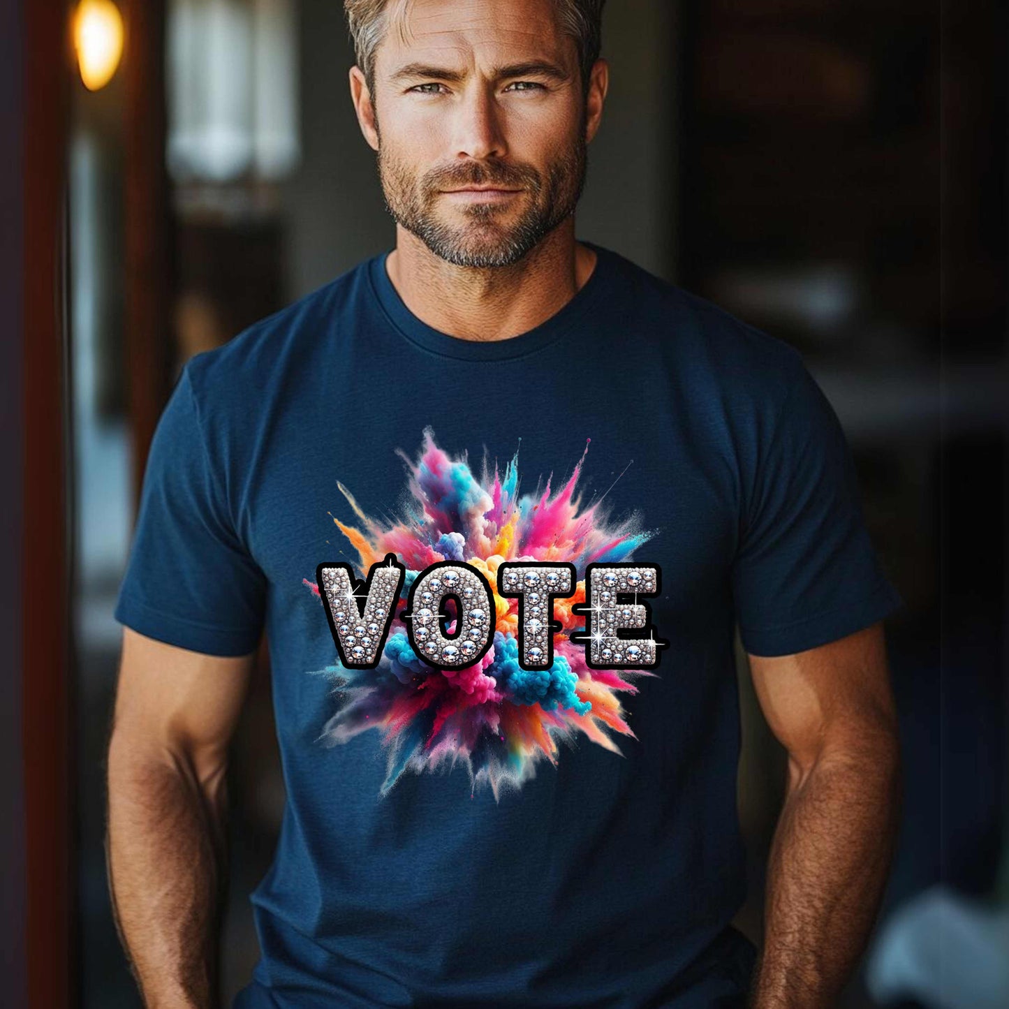 VOTE Bling Color Blast T-Shirt