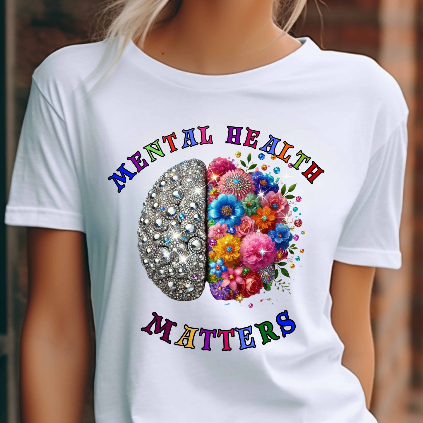 Mental Health Matters Bling T-Shirt