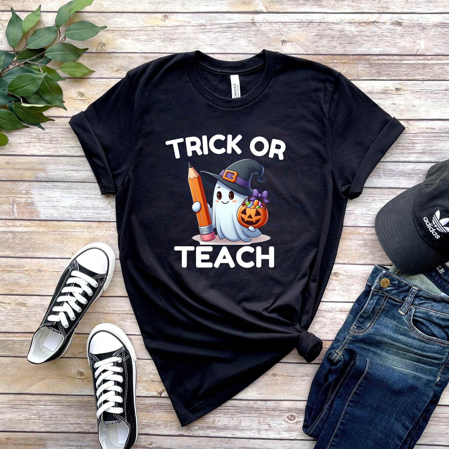 Friendly Ghost Teacher Halloween T-Shirt