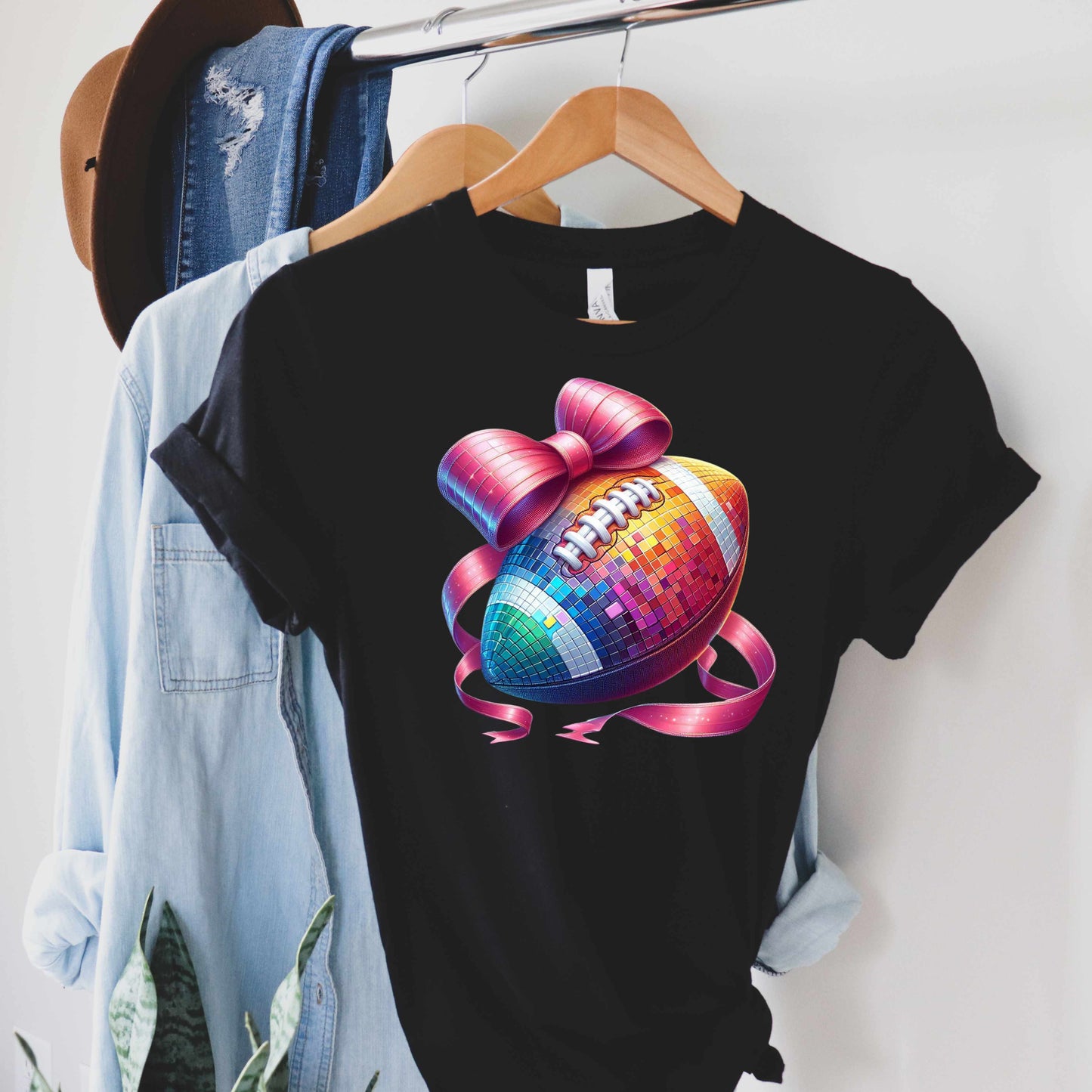 Colorful Football Game Day Women's T-Shirt