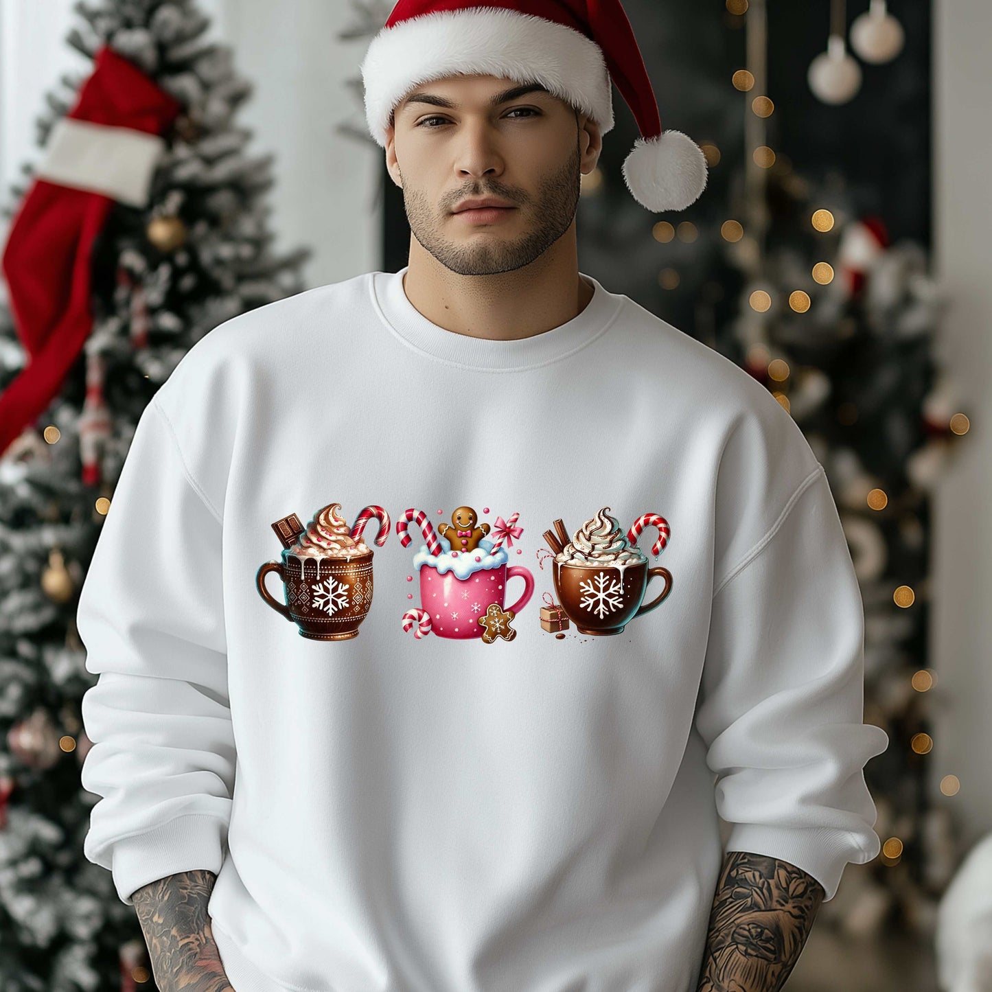 Hot Coco Fun Holiday Pullover Sweatshirt