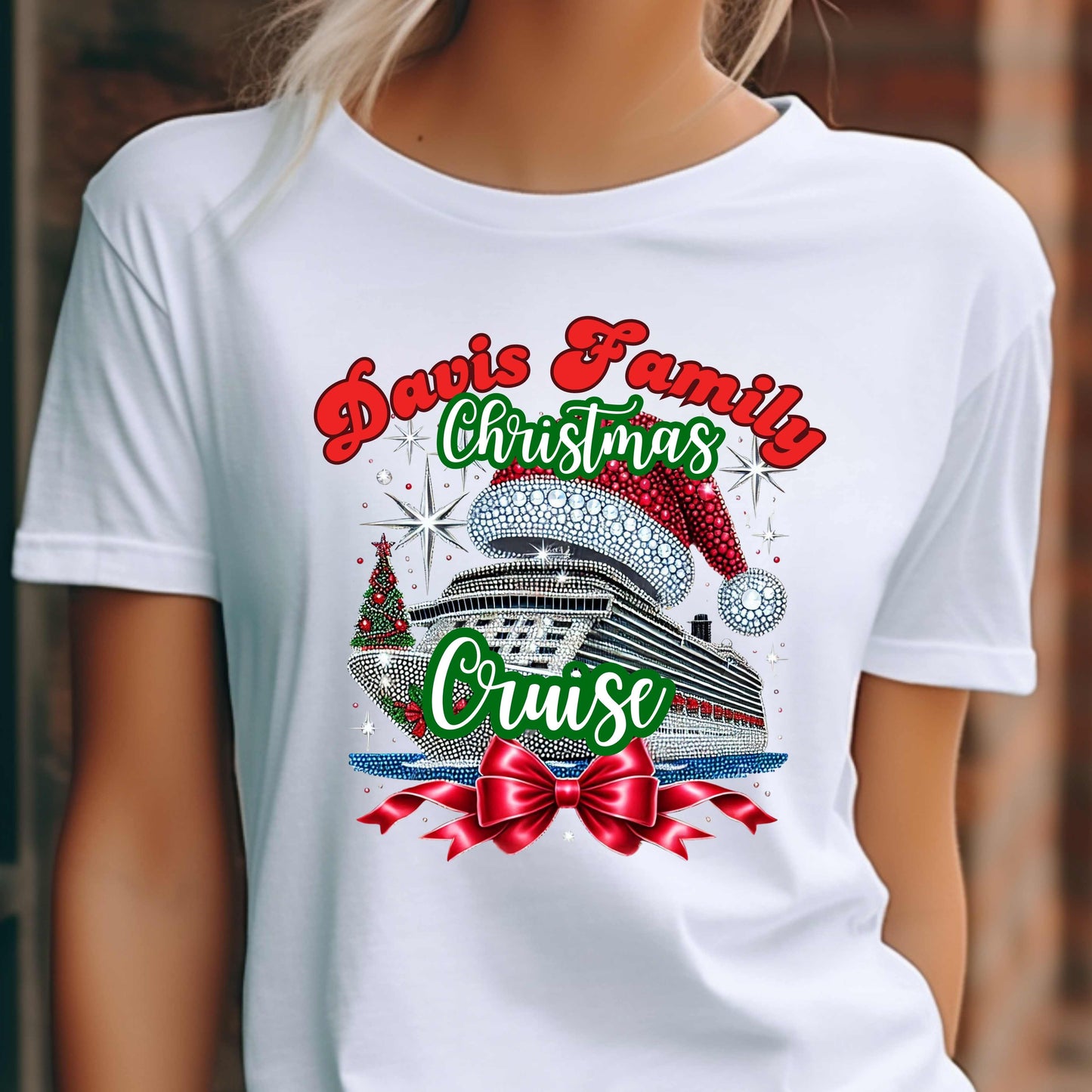 Personalized Family Christmas Cruise T-Shirt