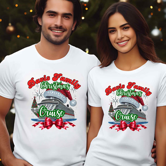 Personalized Family Christmas Cruise T-Shirt