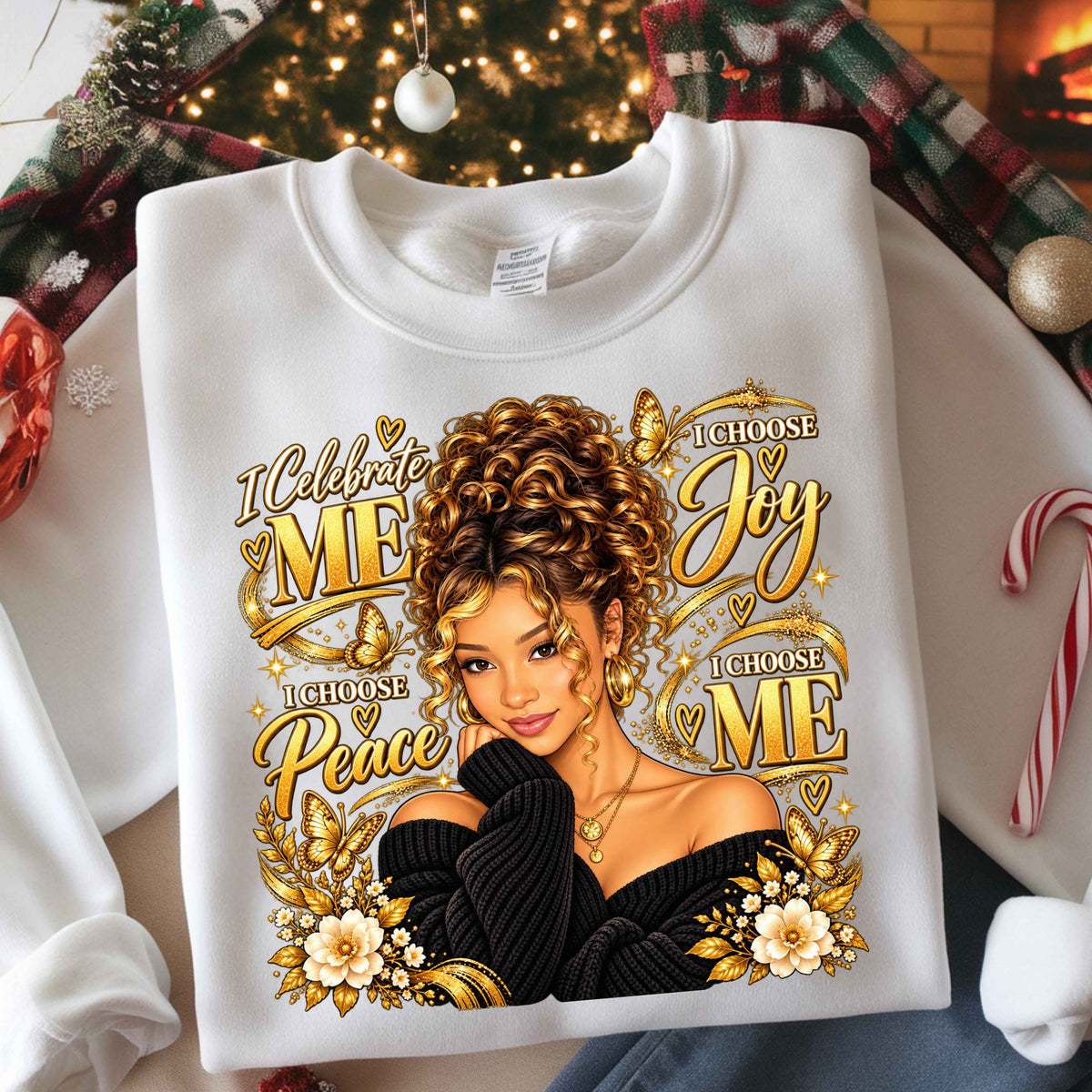 Personalized I Celebrate Me Crewneck Pullover Sweatshirt