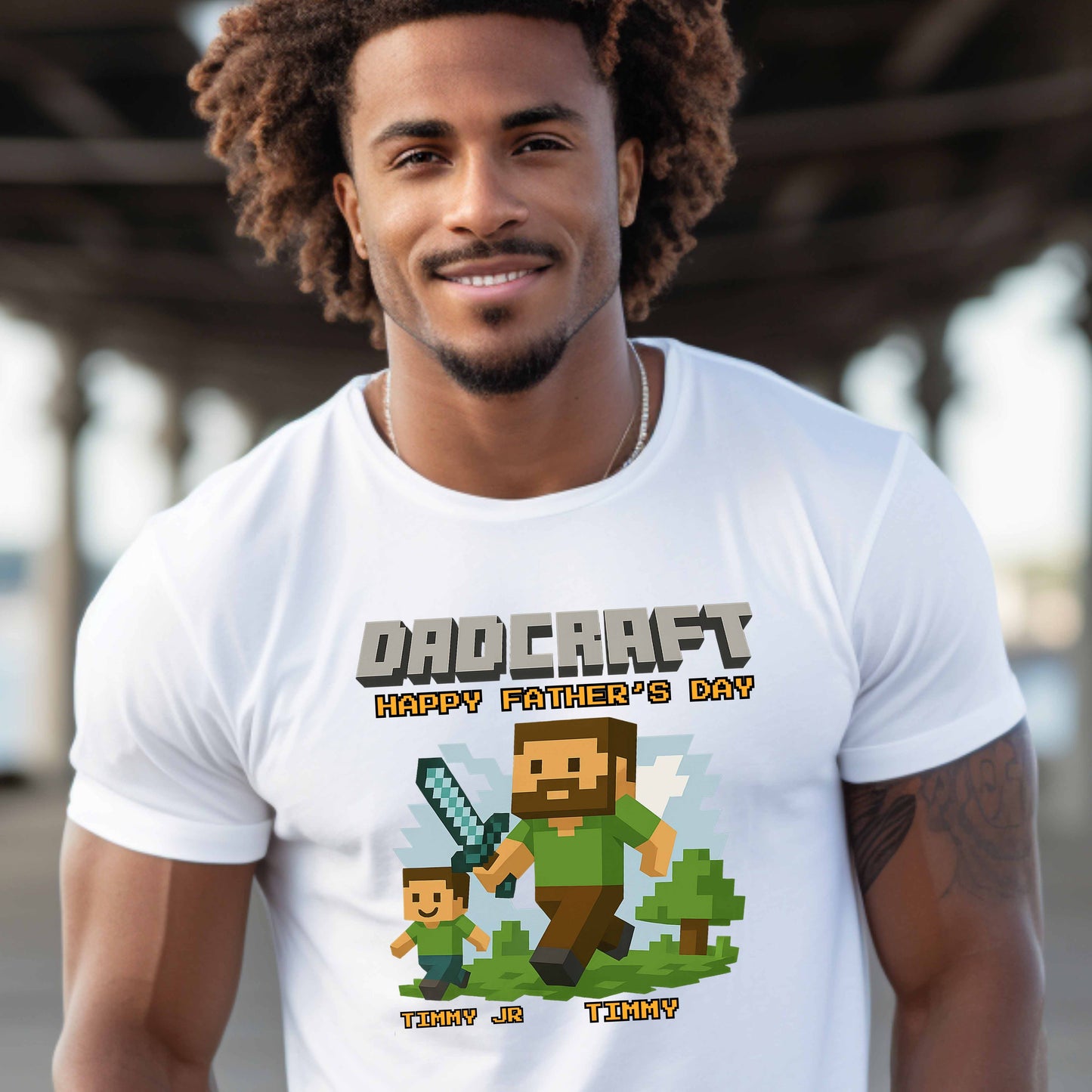 DADCRAFT Customizable Father & Son T-Shirt