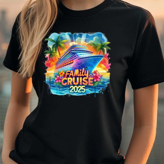 Family Cruise Customizable Summer Vacation T-Shirt