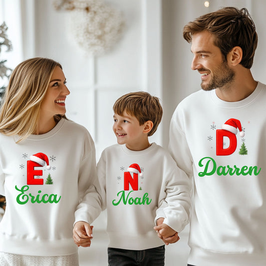 Matching Family Customizable Christmas Sweatshirts