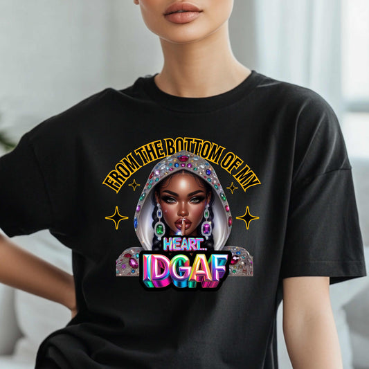 IDGAF Bling Boss T-Shirt