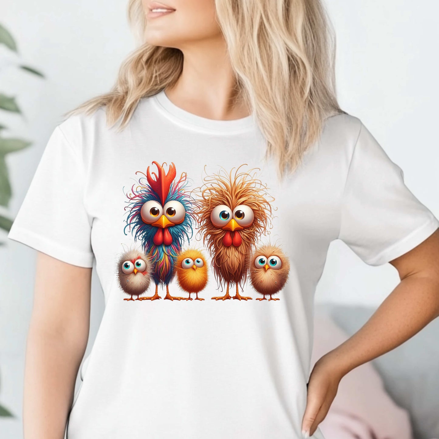 I Don't Give A Cluck Crazy Chicken Funny T-Shirt