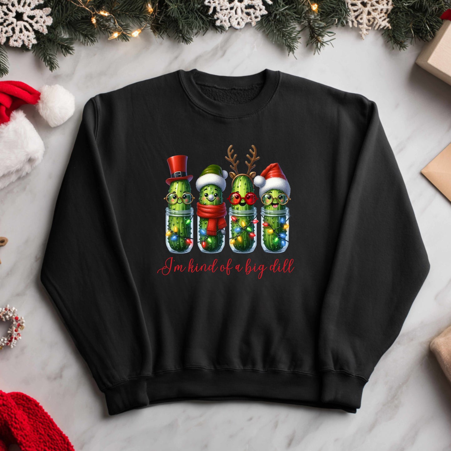 Funny Christmas  Pickle Sweatshirt