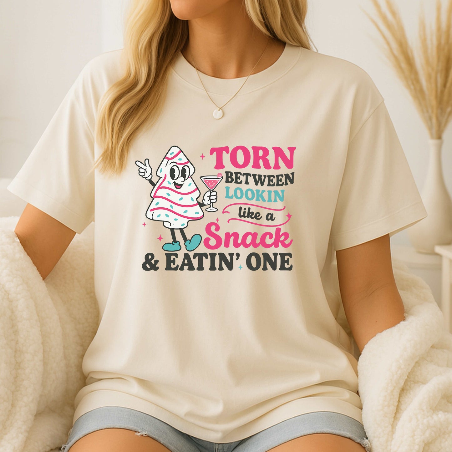 Funny Christmas Tree Snack Cake T-Shirt