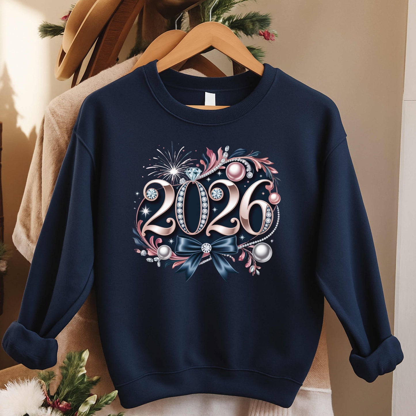 2026 New Years Crewneck Pullover Sweatshirt