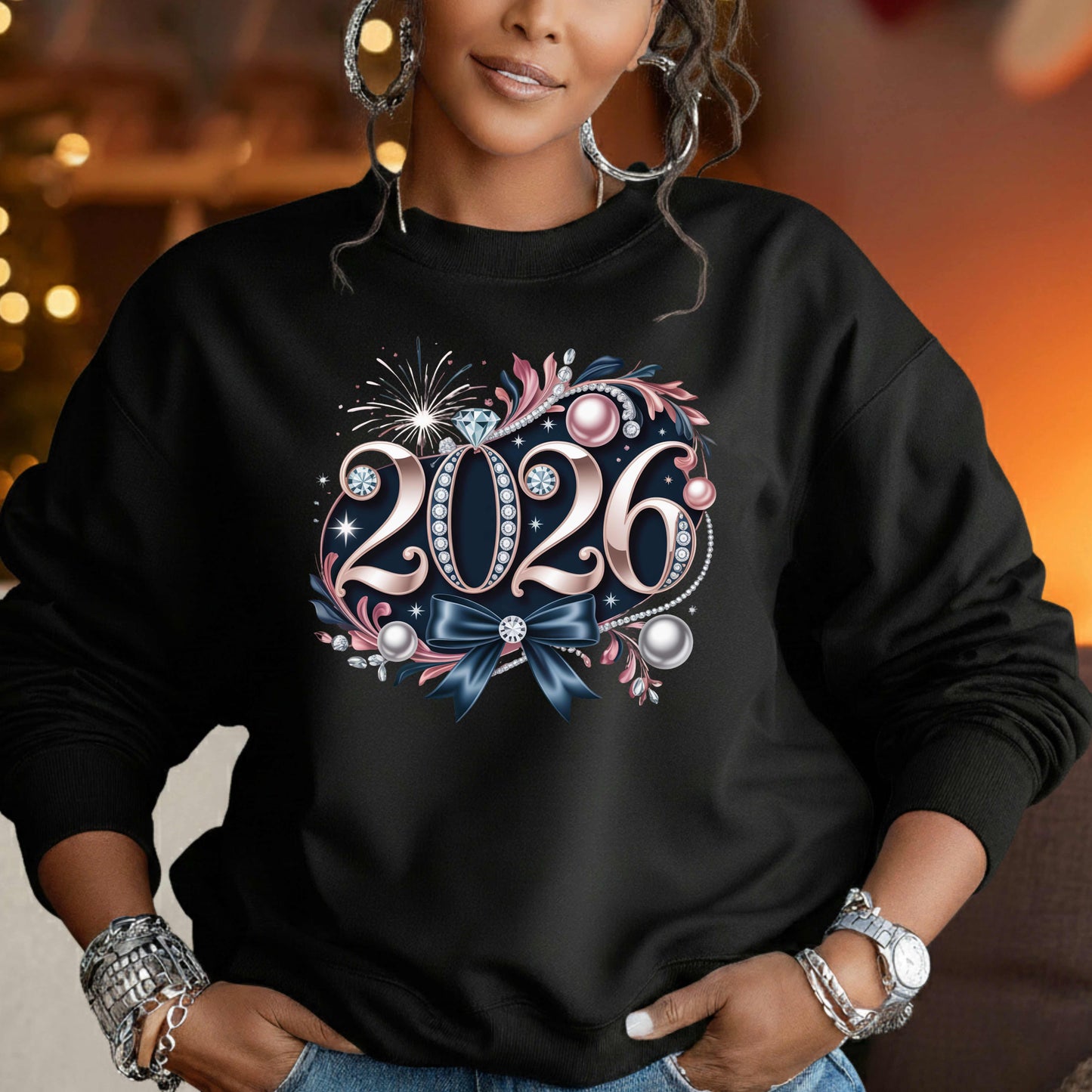2026 New Years Crewneck Pullover Sweatshirt