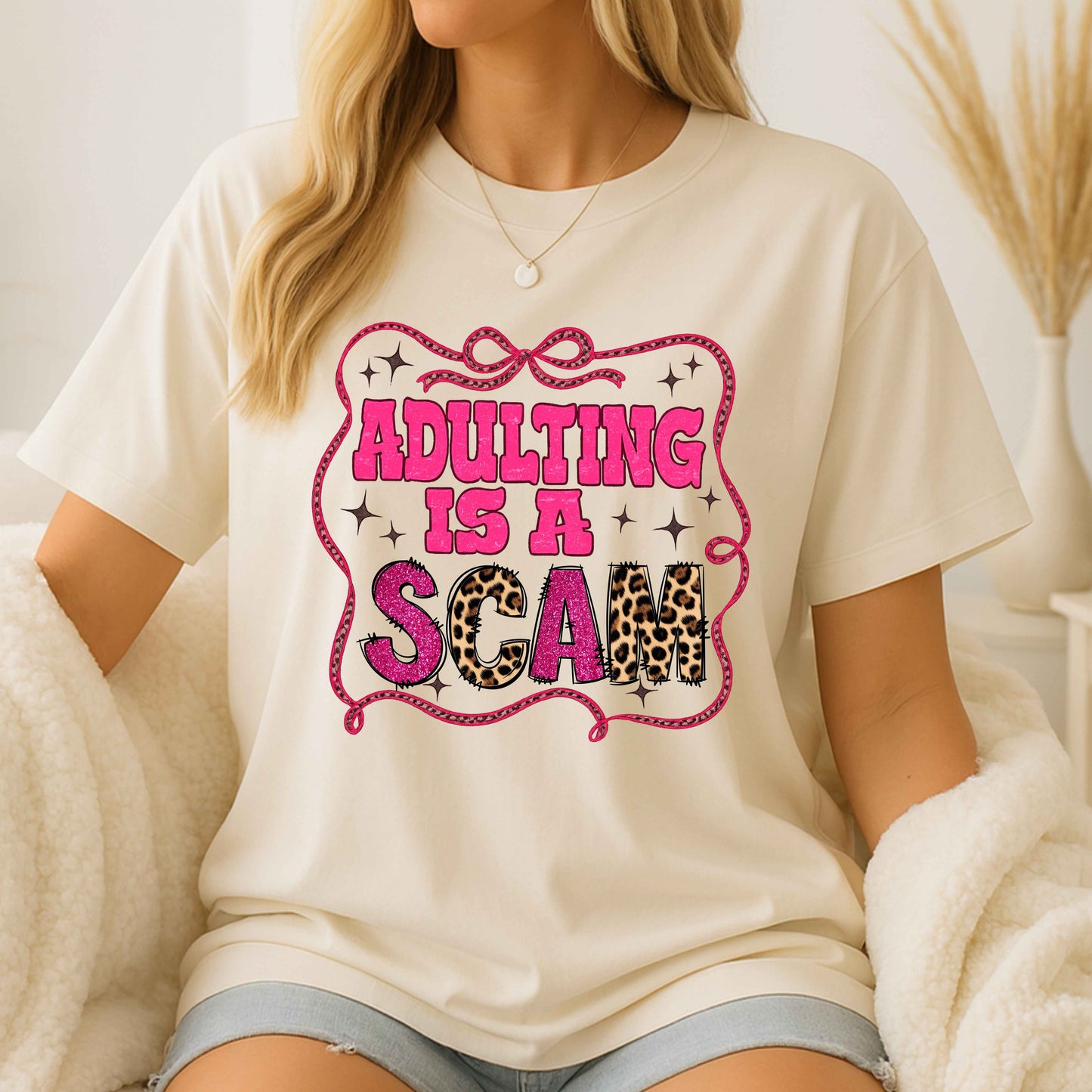 Adulting is a Scam Funny T-Shirt