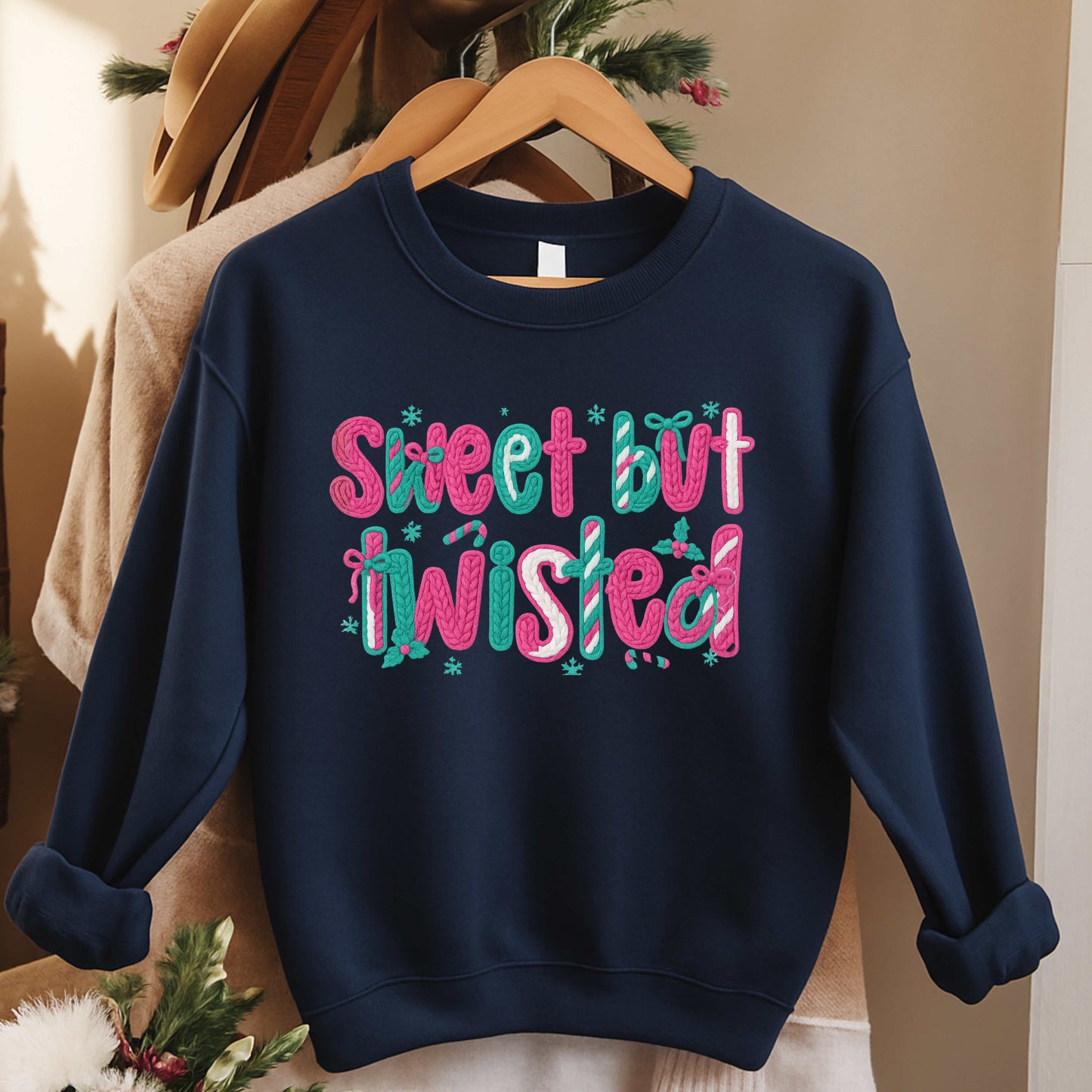 Sweet But Twisted Crewneck Pullover Sweatshirt
