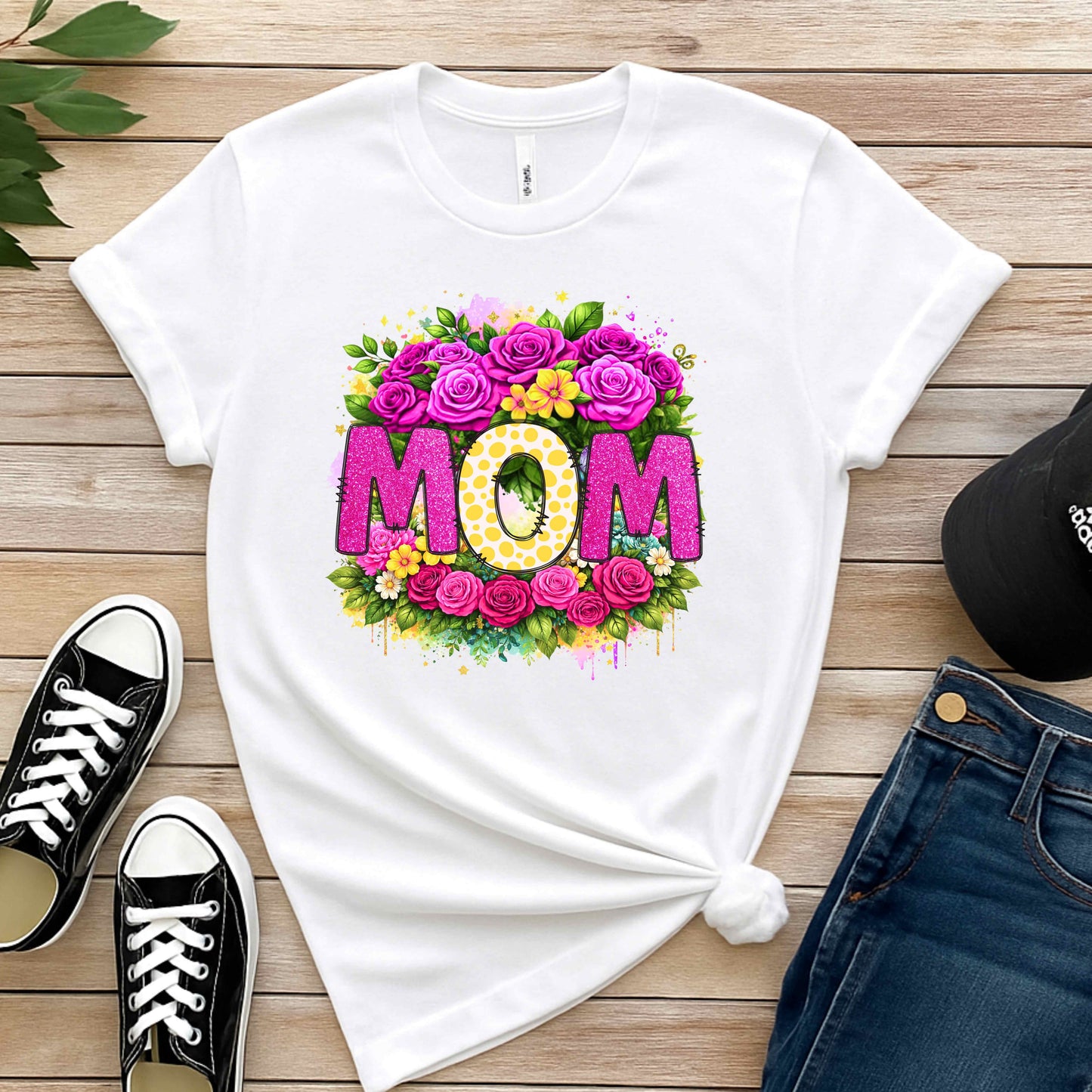 Customizable Mom Flower T-Shirt | Mother's Day Gift Idea