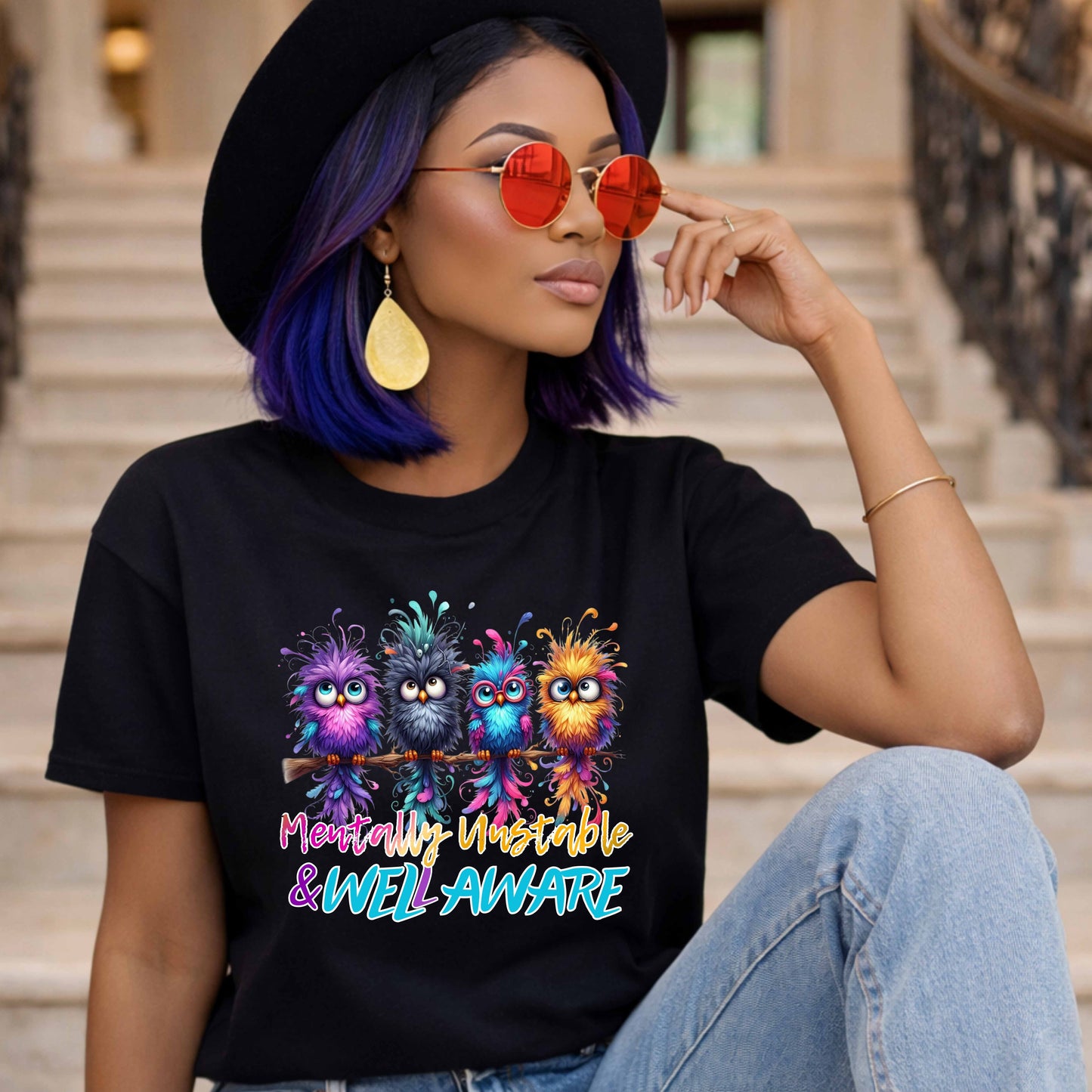 Mentally Unstable FunnyT-Shirt