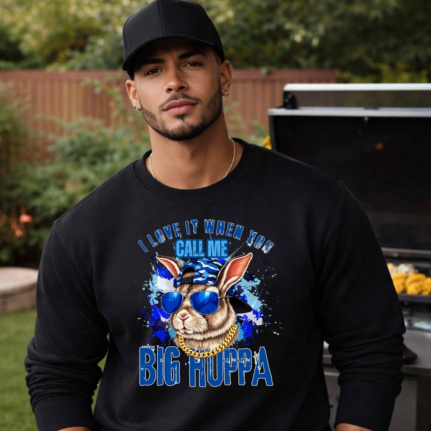 I Love it When You Call Me Big Hoppa Funny Crewneck Pullover Sweatshirt