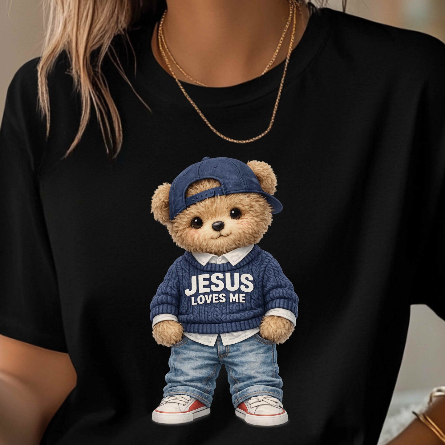 Jesus Loves Me Teddy Bear T-Shirt