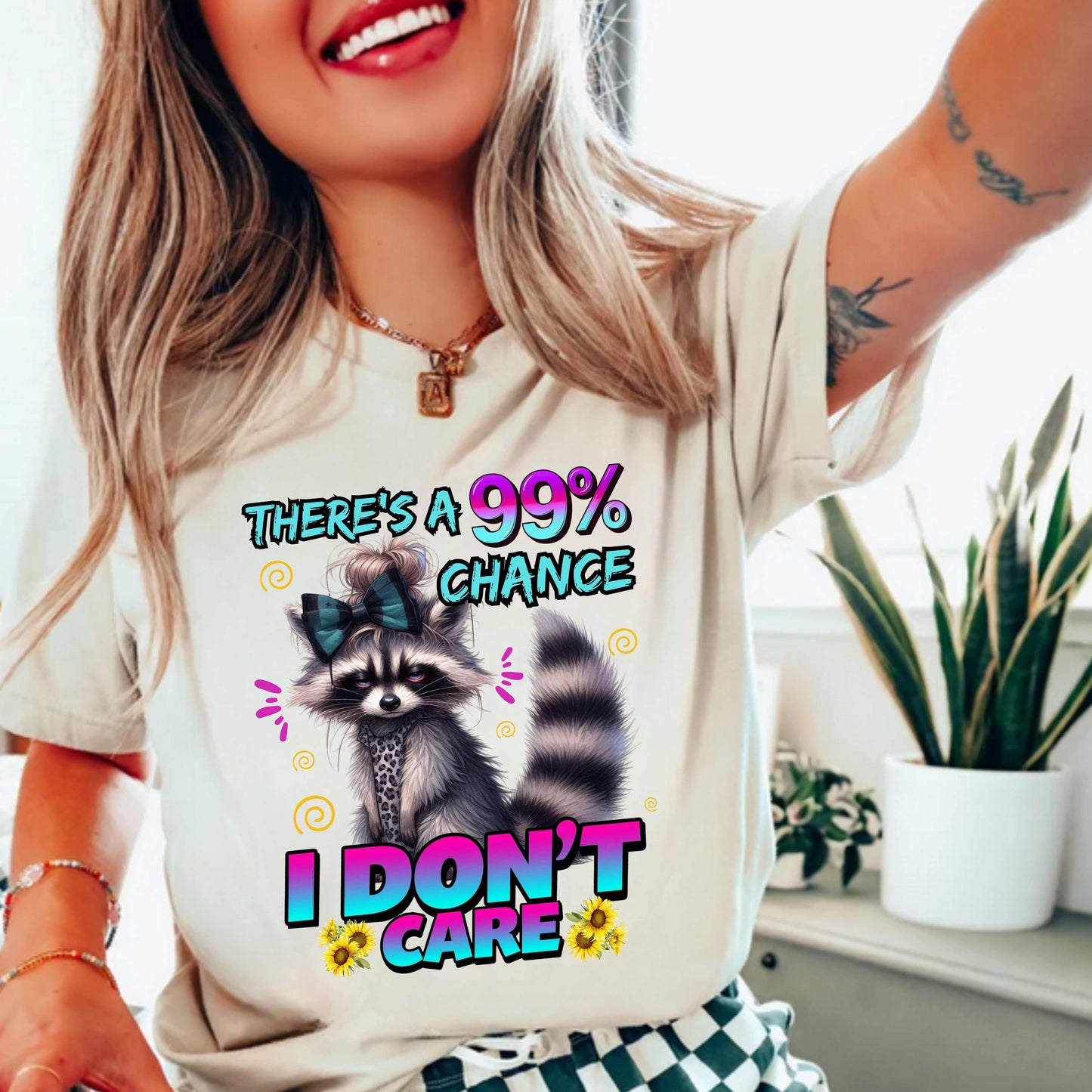 I Don't Care Sarcastic Funny T-Shirt