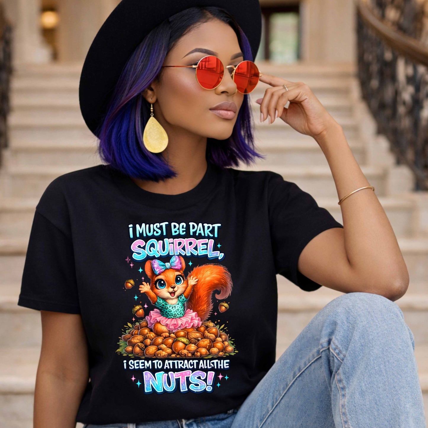 Funny Crazy Nut Squirrel T-Shirt