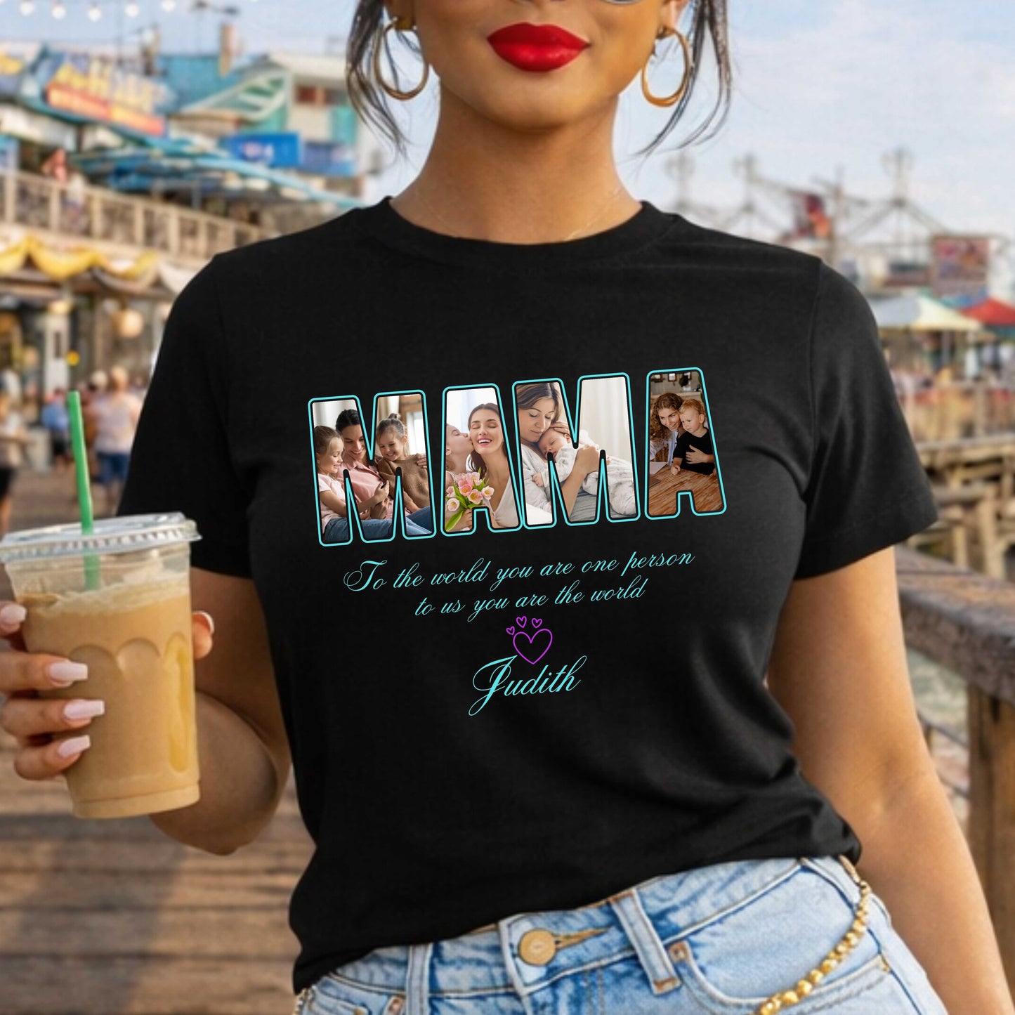 Personalized Mama Photo T-Shirt | Mother's Day Gift Idea