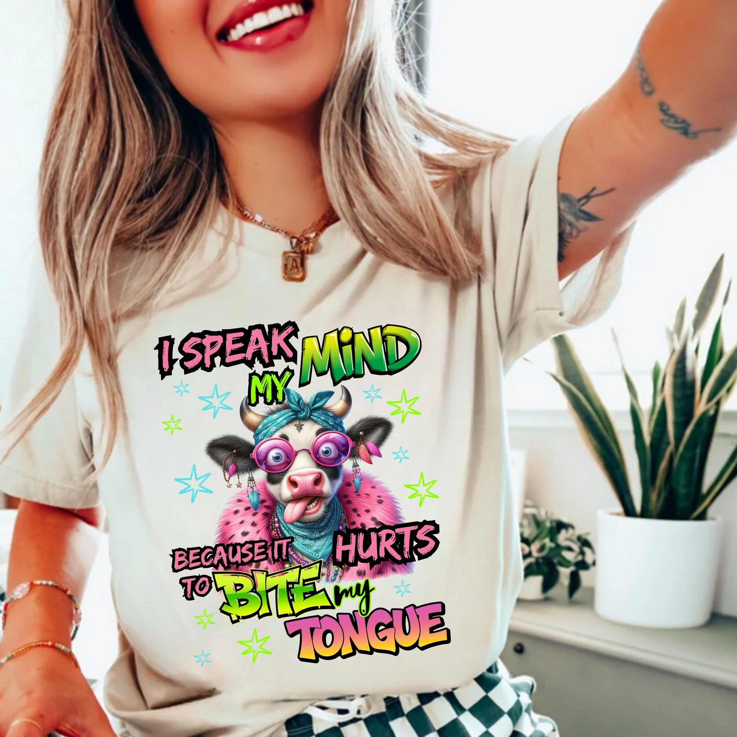 I Speak My Mind Funny-TShirt