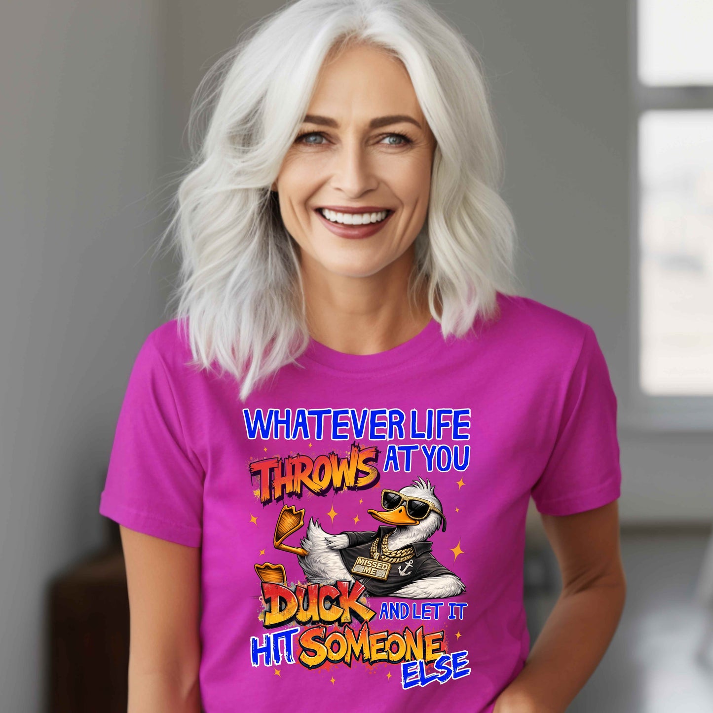 Duck or Get Hit Funny Sarcastic T-Shirt
