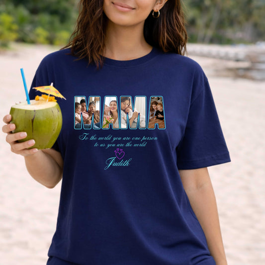 Personalized Mama Photo T-Shirt | Mother's Day Gift Idea