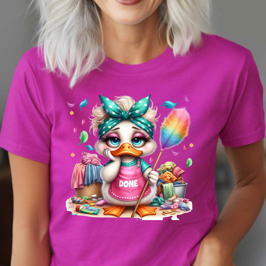 One Tired Mama Funny Duck T-Shirt