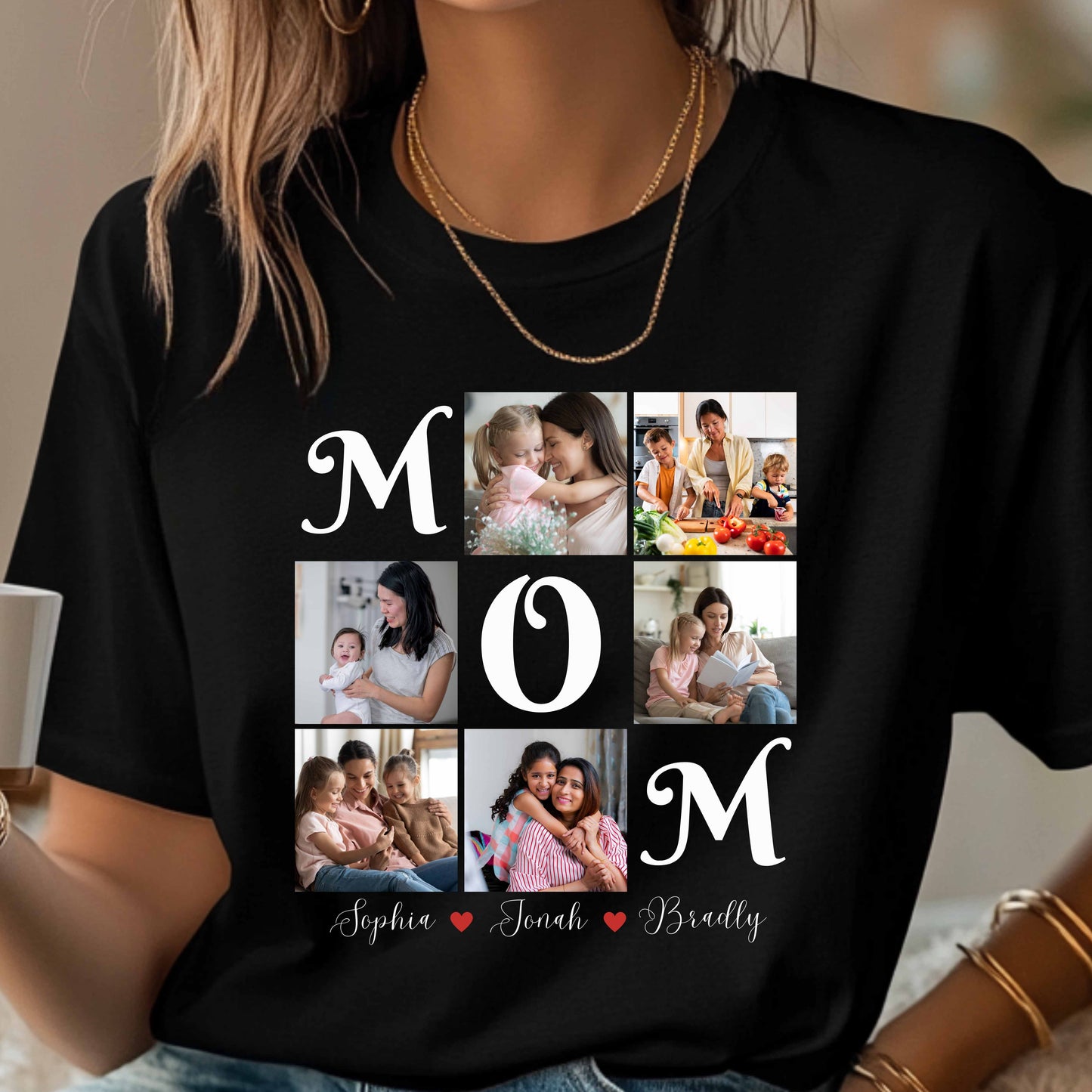 Personalized Mom Photo T-Shirt