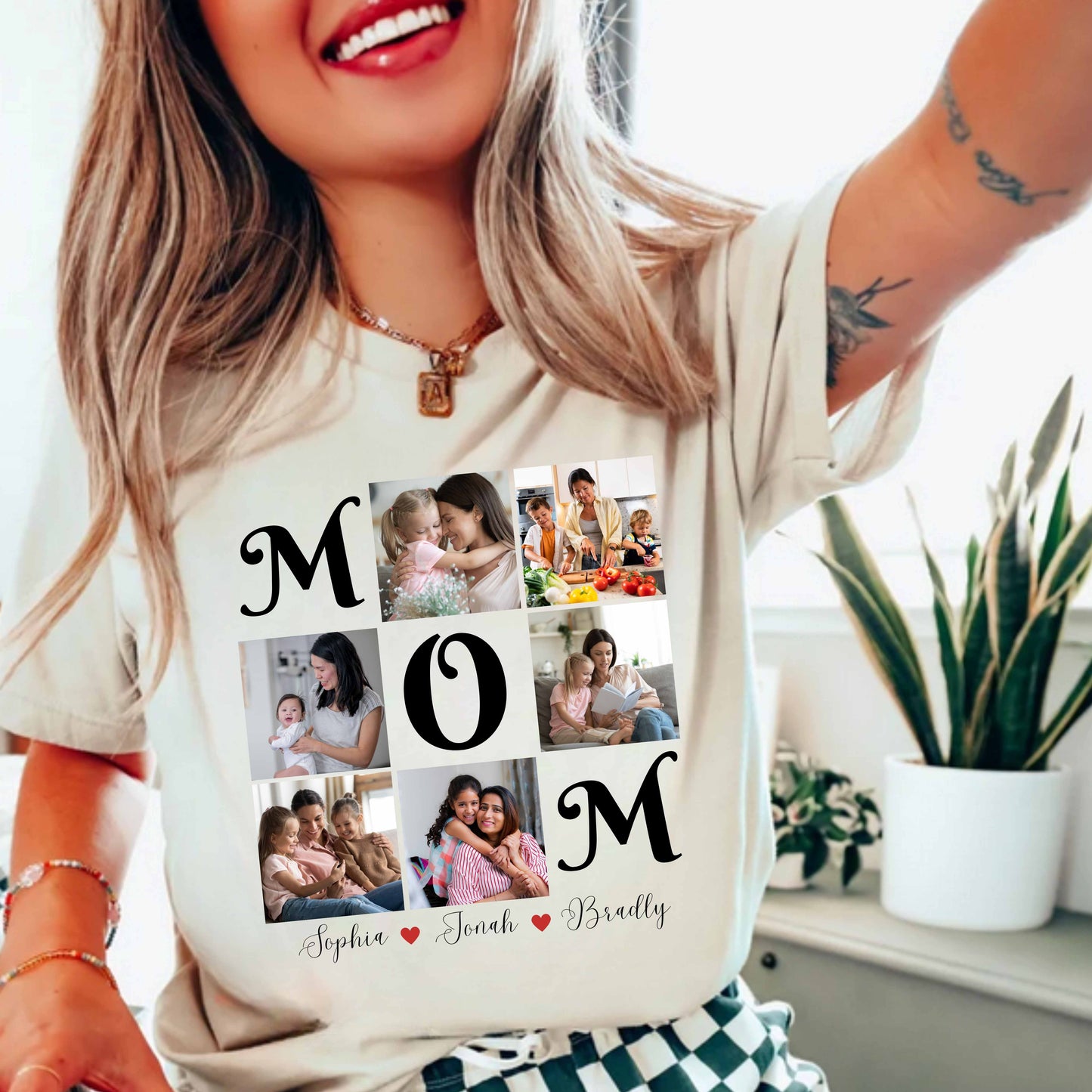 Personalized Mom Photo T-Shirt