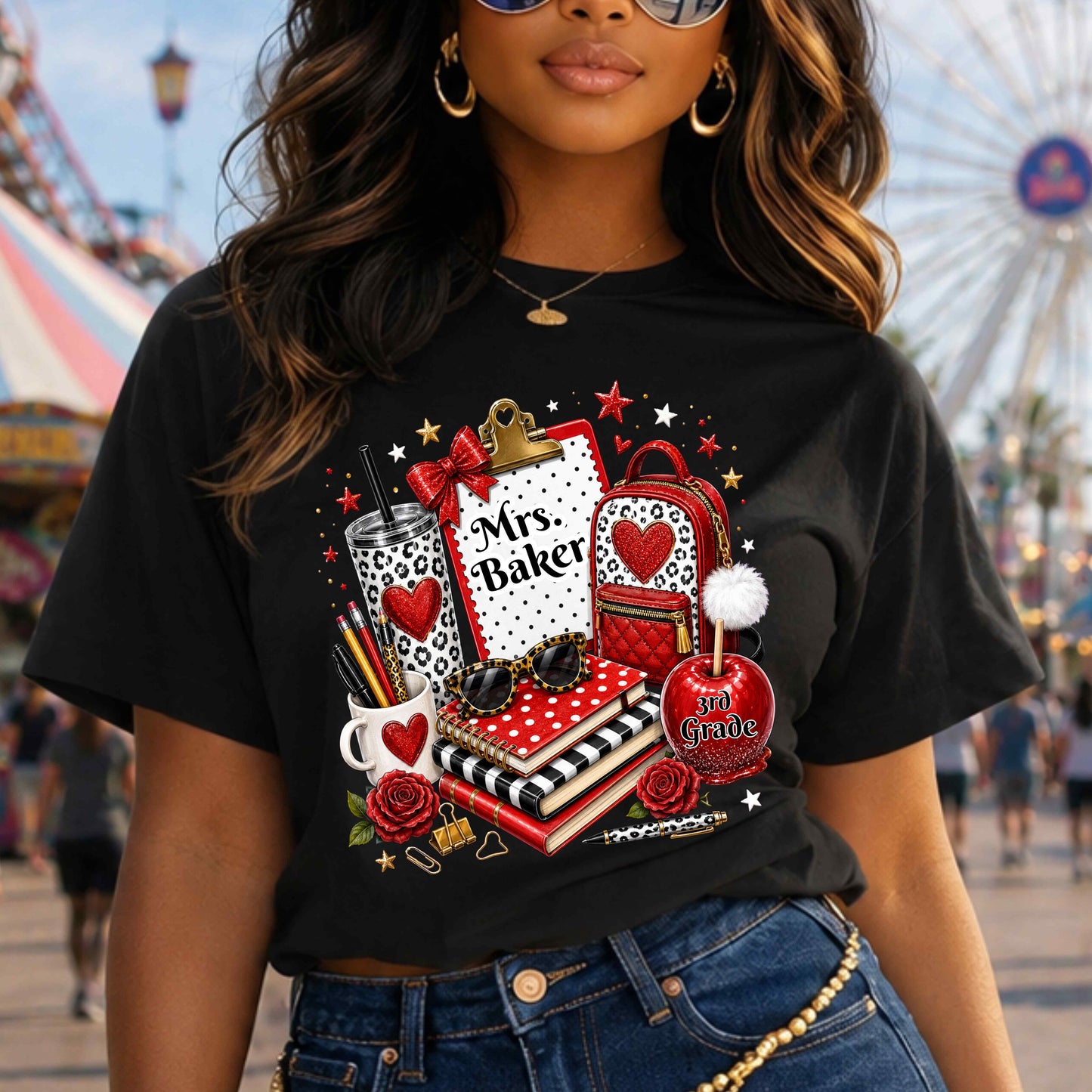 Personalized Back To School Teacher T-Shirt