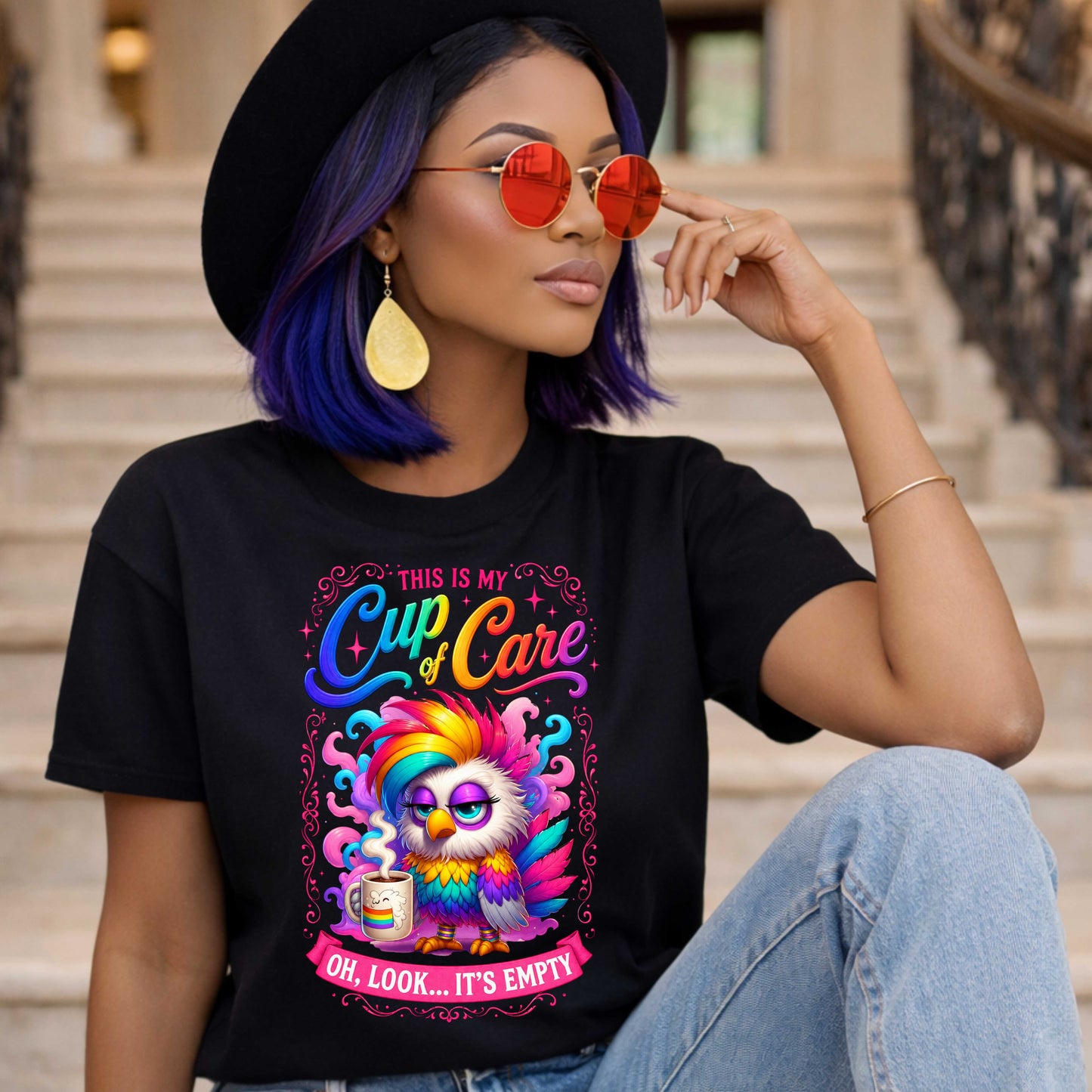 Cup of Care Sarcastic T-Shirt