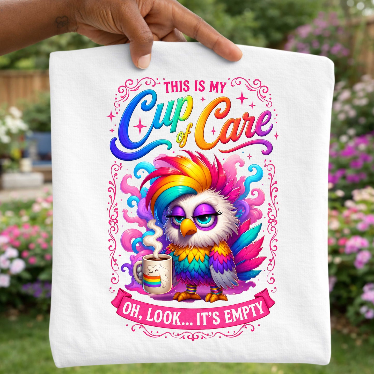 Cup of Care Sarcastic T-Shirt