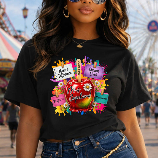 Personalized Back To School Teacher T-Shirt