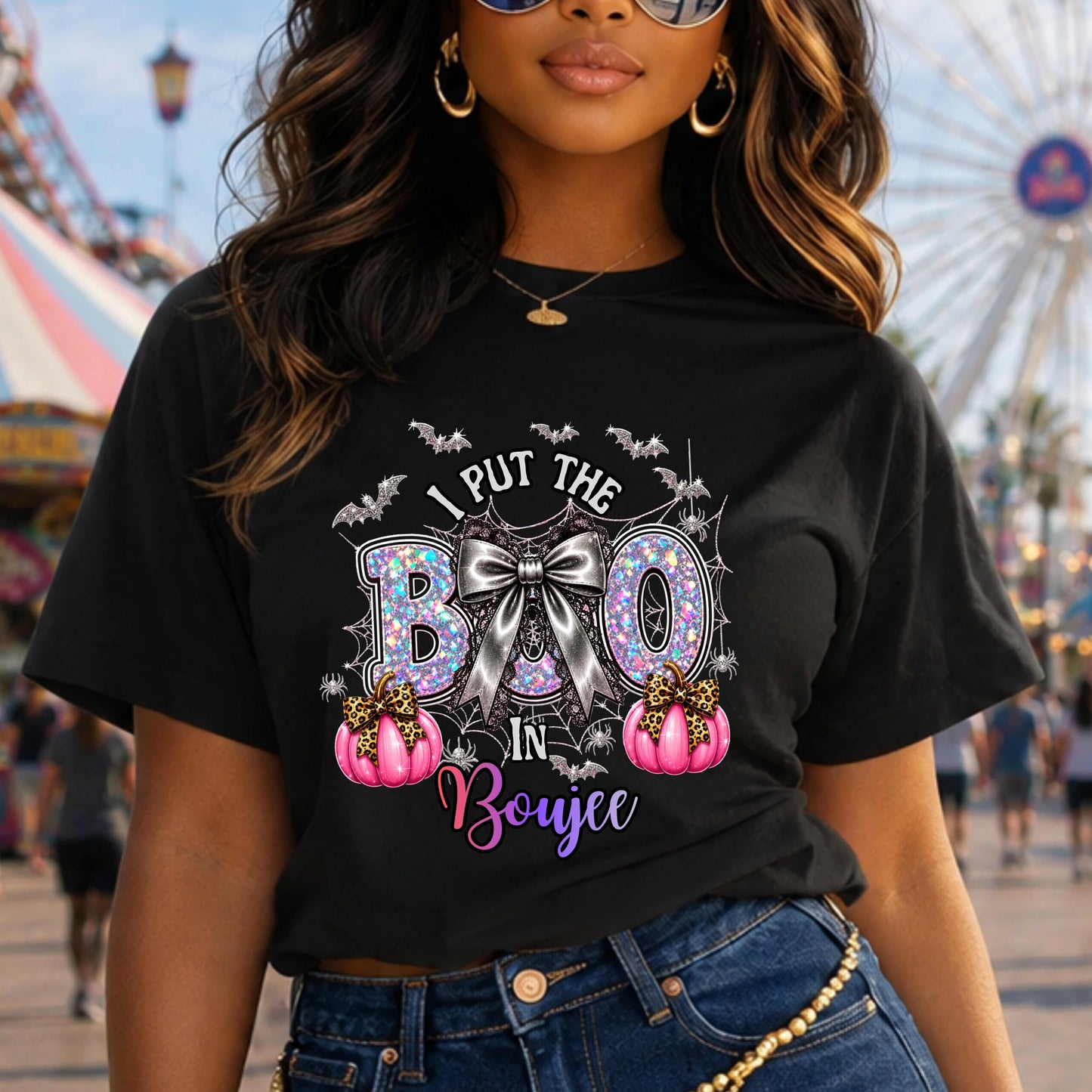 Faux Bling Halloween Funny T-Shirt