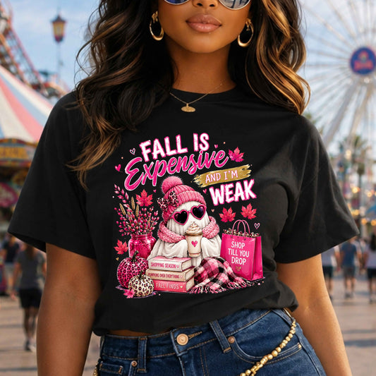 Fall Pink Funny Ghost T-Shirt