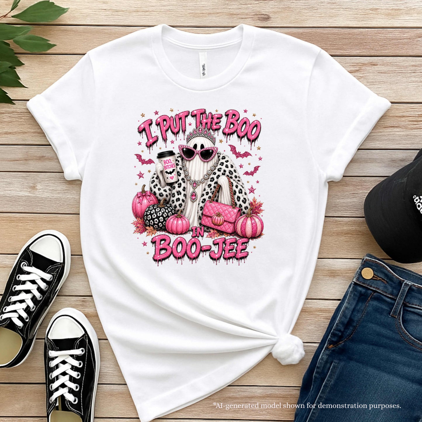 I Put The Boo In Boo-Jee Pink T-Shirt