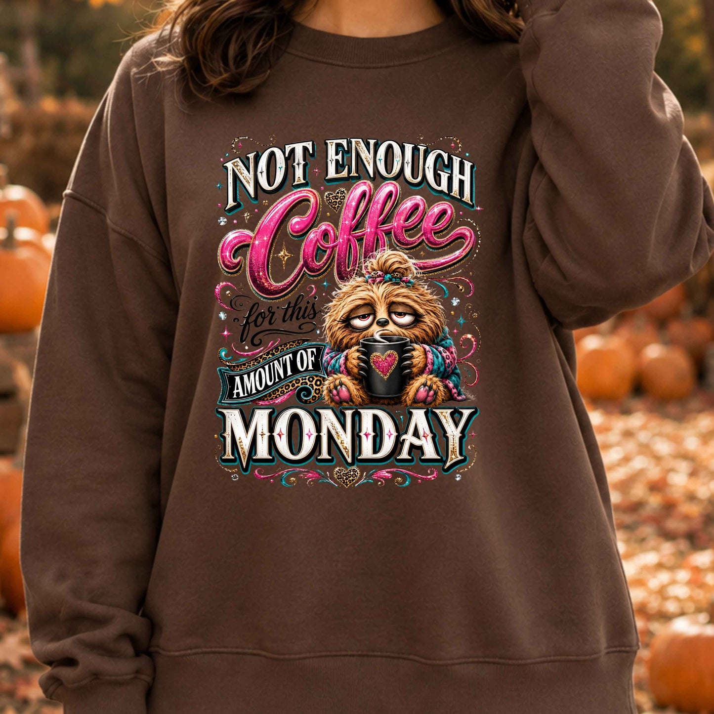 Funny Monday  Crewneck Pullover Sweatshirt