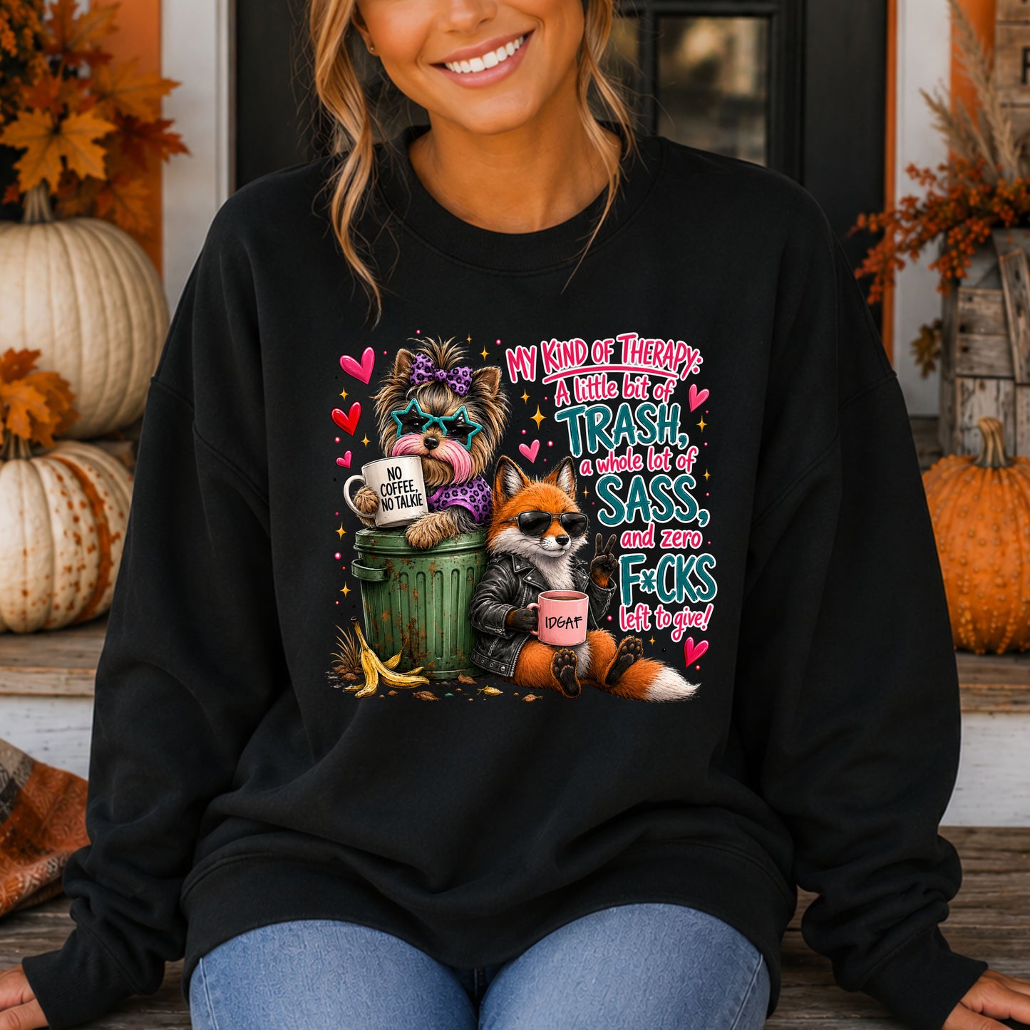 Funny Sarcastic Yorkie Crewneck Pullover Sweatshirt