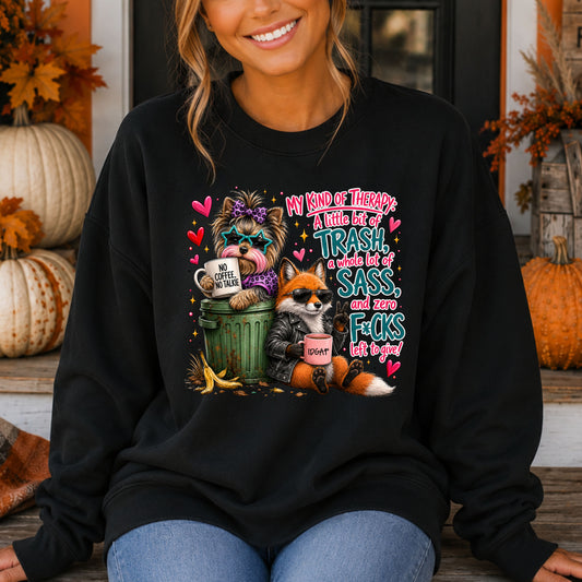 Funny Sarcastic Yorkie Crewneck Pullover Sweatshirt