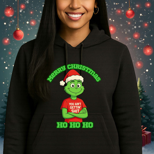 Funny Grinch Inspired Pullover Hoodie