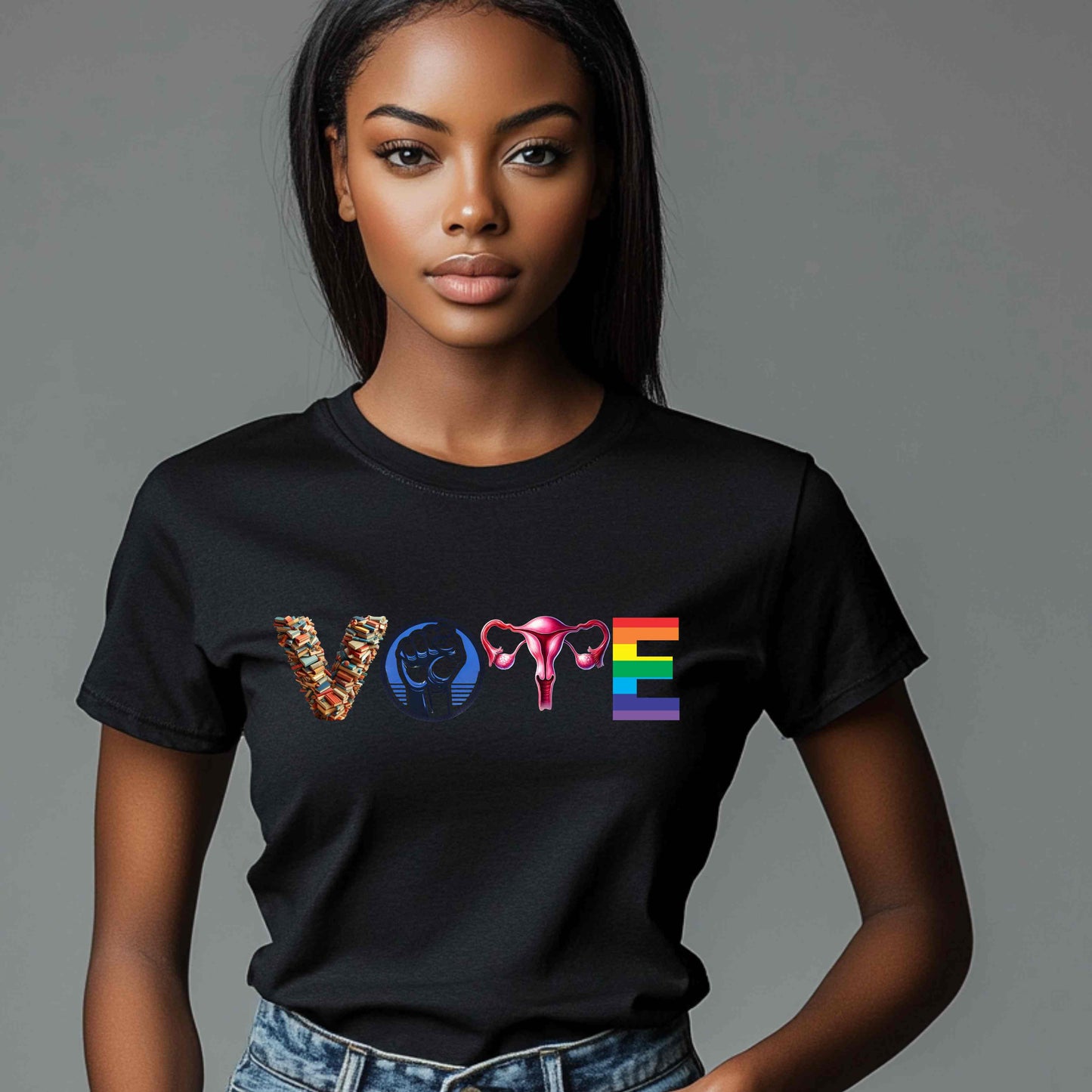 Reproductive Rights Vote Tshirt, Banned Books Tshirt, Equality Tshirt