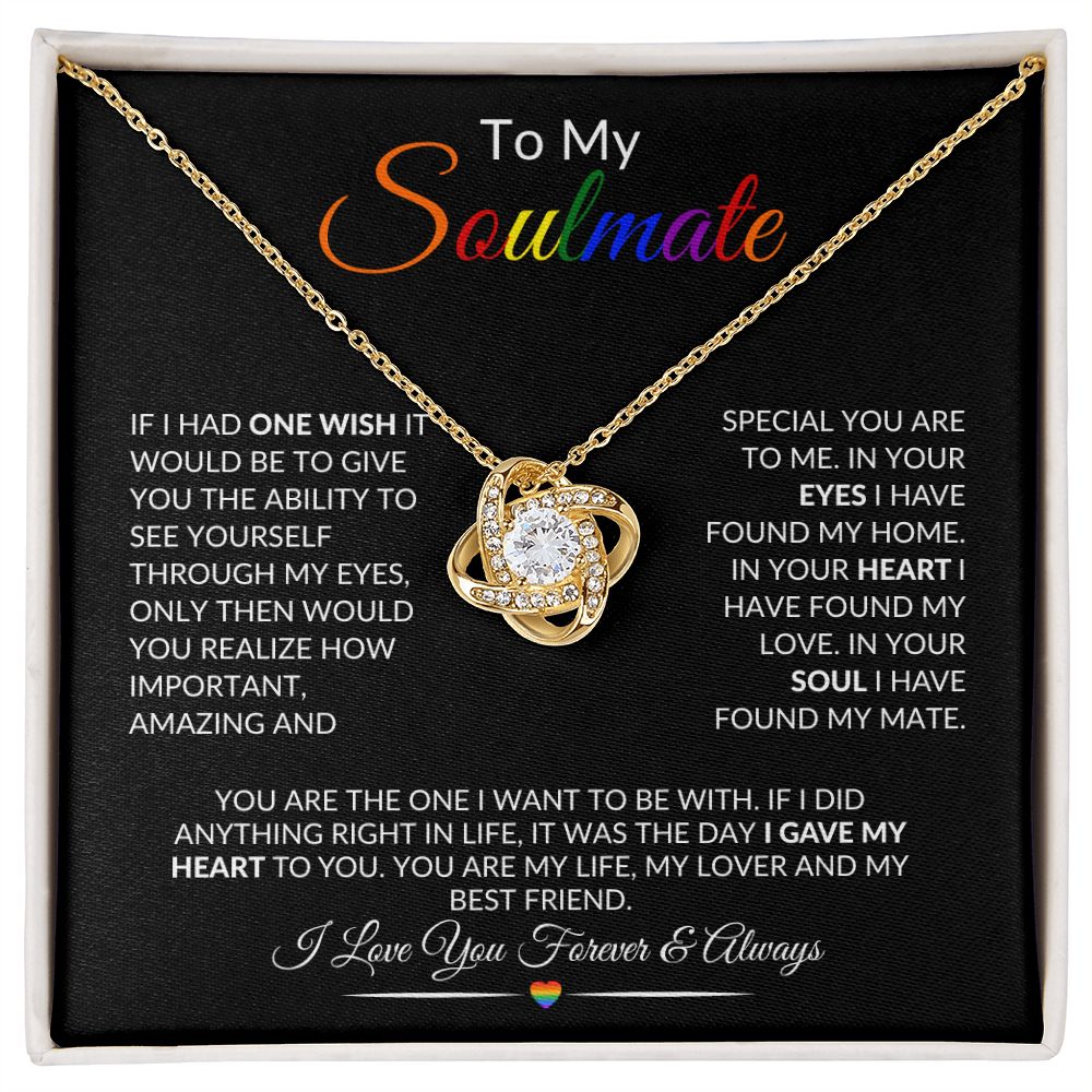 LGBTQ Soulmate Love Knot Necklace